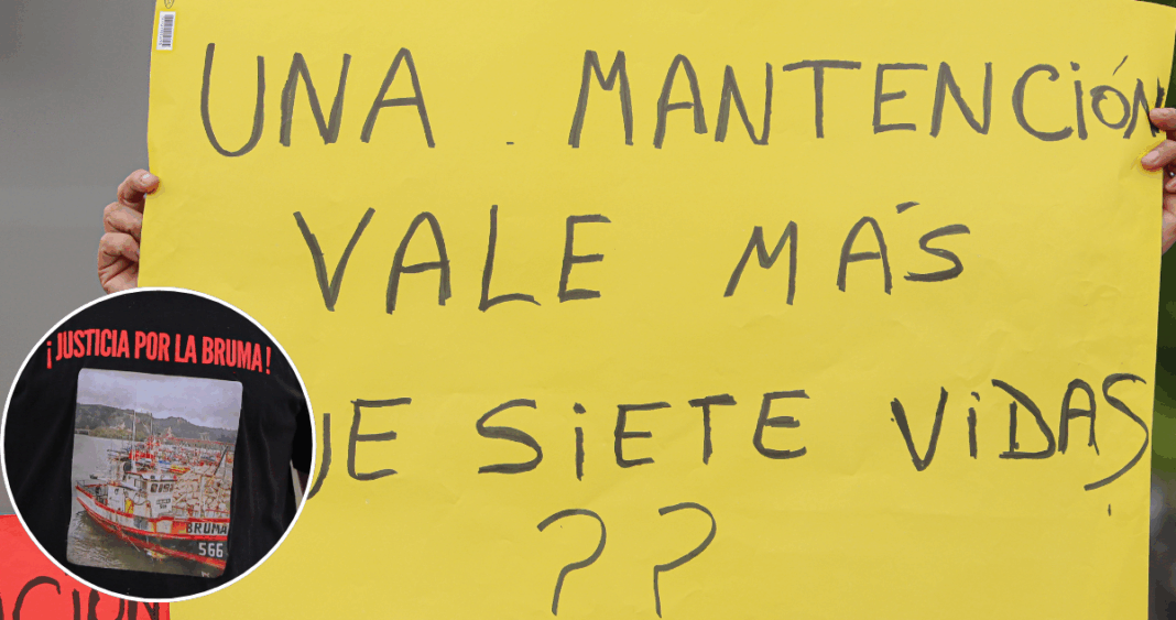 Familias de pescadores logran suspender temporalmente la mantención del buque Cobra tras accidente
