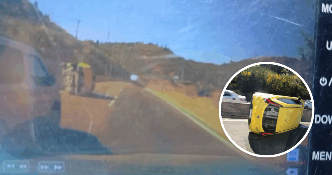 Impactante Accidente en Ruta Las Palmas: Dos Vehículos Volcados y un Lesionado