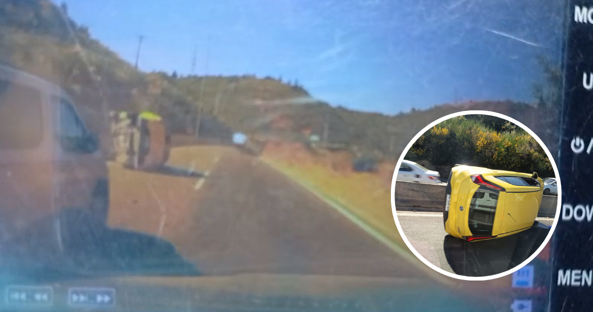 Impactante Accidente en Ruta Las Palmas: Dos Vehículos Volcados y un Lesionado