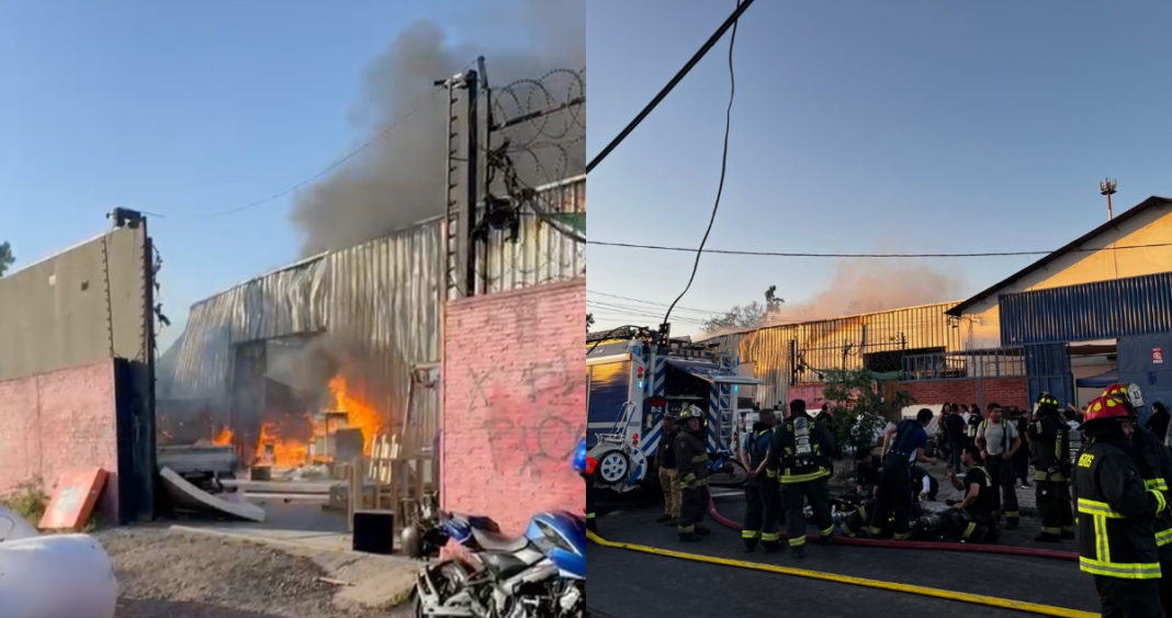 Incendio Devasta Fábrica de Muebles en Quinta Normal: Mascota Atrapada