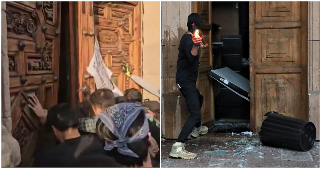 Indignación y Caos en Morelia: Manifestantes Irrumpen en Palacio de Gobierno tras Asesinato de Alcalde