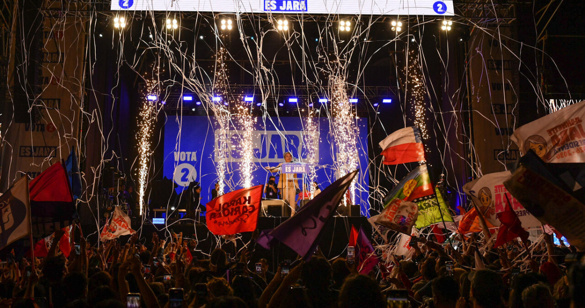 Jara promete seguridad y mejor calidad de vida para los trabajadores en cierre de campaña en Valparaíso