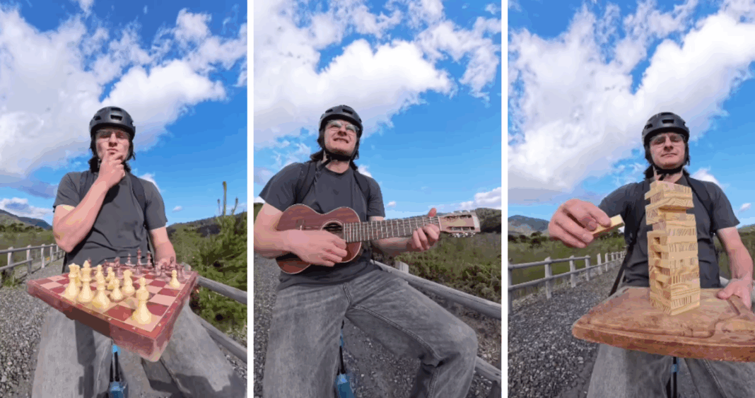 Talento Multifacético: Influencer Penquista Cautiva con su Contenido Único en Bicicleta