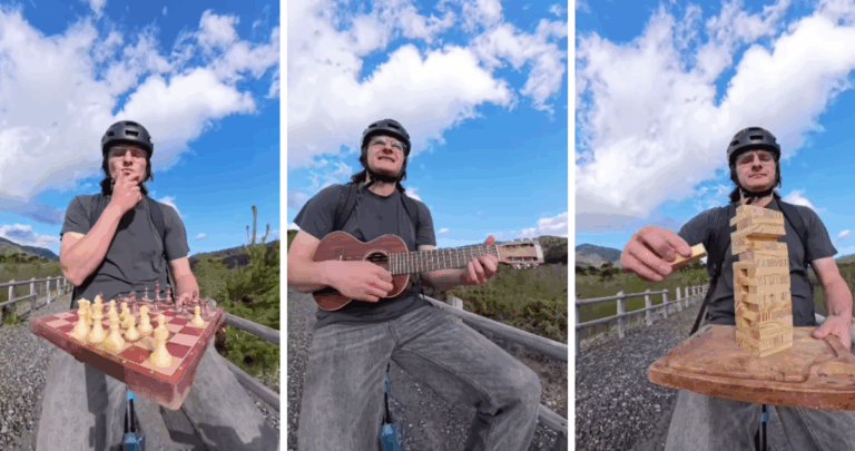 Talento Multifacético: Influencer Penquista Cautiva con su Contenido Único en Bicicleta