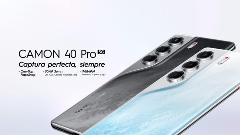 Tecno Mobile lanza el Camon 40 Pro 5G: Fotografía profesional y conectividad de última generación